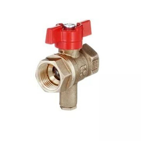 Кран шаровой для термодатчика 11Б27п1 Ду15 вр/вр, бабочка, БАЗ