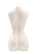 Белая интерьерная свеча в форме женского торса - 850 гр. (Цвет: белый)