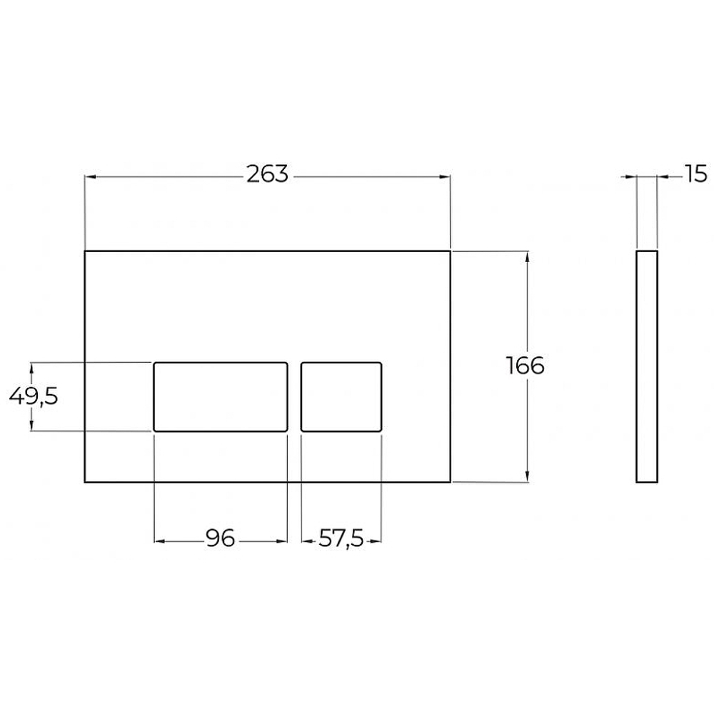 Инсталляция BelBagno BB026/BB041CR с клавишей смыва Хром глянцевый