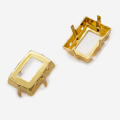 оцп18-з Оправа с цапами для кристаллов прямоугольник 18*13, позолота