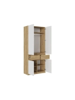 Шкаф для одежды распашной с полками 100х51х236 см Бостон