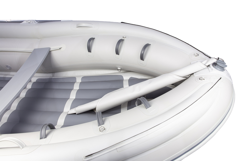 Надувная ПВХ-лодка BADGER Air Line 390S с штормовым бортом, Серый