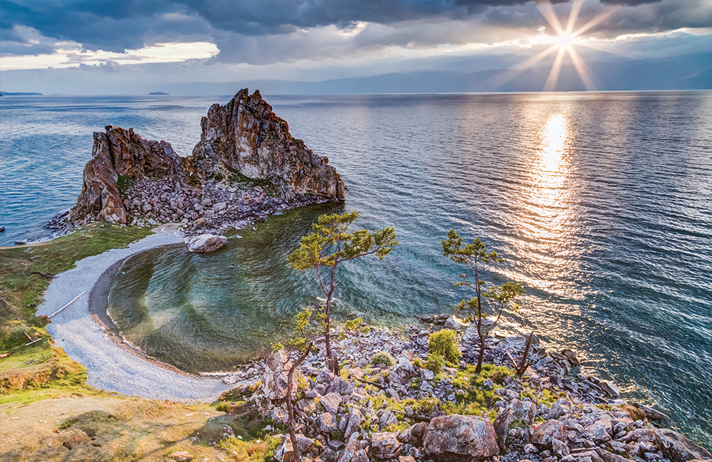 Календарь четырехсекционный на 2026 год, "Пейзаж Байкал"