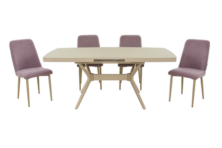 Обеденная группа Аврора Оскар/Дейзи капучино 160 (101913, 102129)