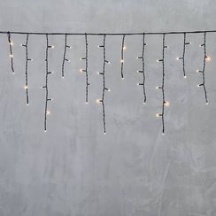 Светодиодная бахрома 4,9*0,5 м., 240 экстра теплых белых LED ламп, черный провод ПВХ, Beauty Led (PIL240-11-2EWW)