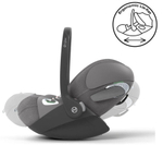 Коляска Cybex Balios S Lux TPE complete Cloud T Mirage Grey Plus Base T 4 в 1 Almond Beige с дождевиками