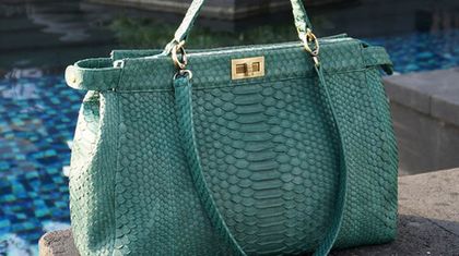 Сумка из кожи питона – великолепная идея Fendi