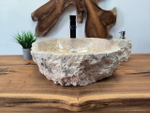 Раковина из мрамора Erozy Cream EM-65669 45х45х15 из натурального камня