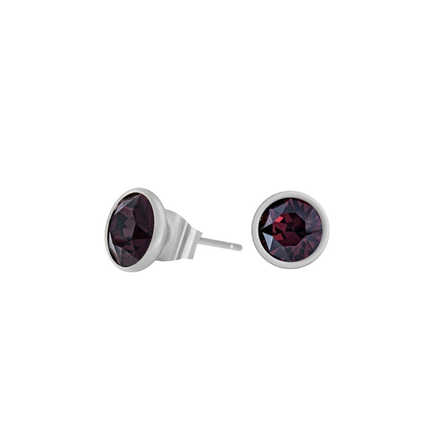 Серьги-пусеты Fiore Luna Burgundy SWE297 B S