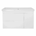 Тумба с раковиной подвесная Loranto KANTRI CS00097258 100/2 раковина Фостер 100, белый глянец