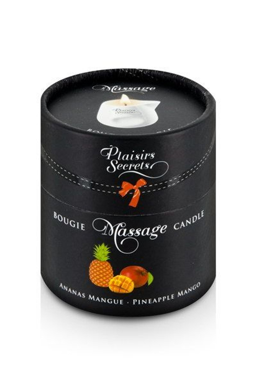 Массажная свеча Plaisir Secret Ananas Mangue, 80 мл, манго-ананас