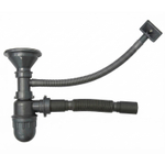 Мойка врез 58х48 (0,8) прав вып 3 1/2 MIXLINE 18см с сифоном ДЕКОР