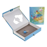 Блокнот "Пирожное" в коробке с вырубкой на замке, 16*12,5см, 45л, 3 цвета микс