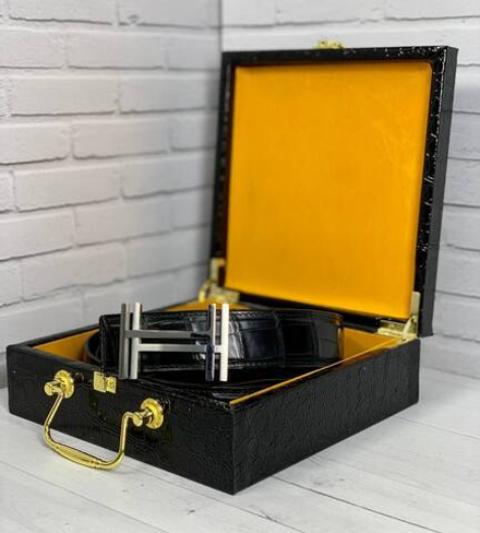 Ремень Hermes из кожи крокодила