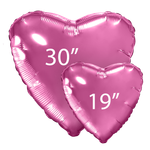 Сердце 30" Розовый пион Agura