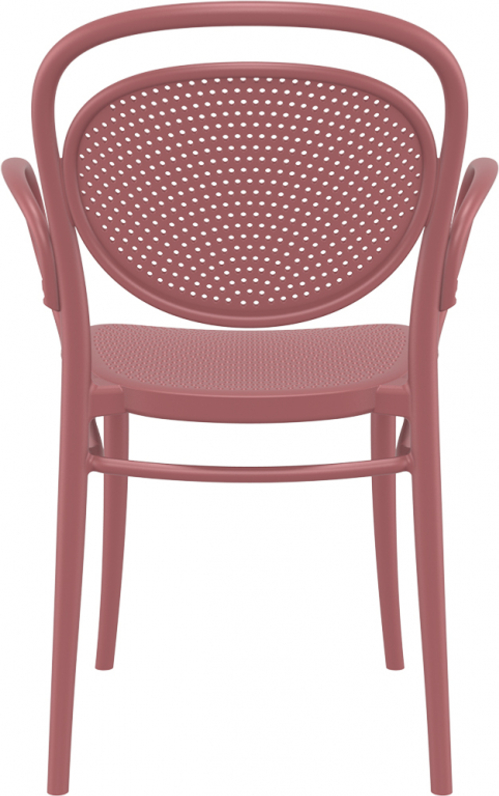 Кресло пластиковое Siesta Contract Marcel XL, марсала