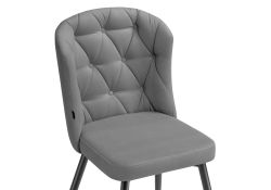 Стул на металлокаркасе Алиссум velutto 12 / черный