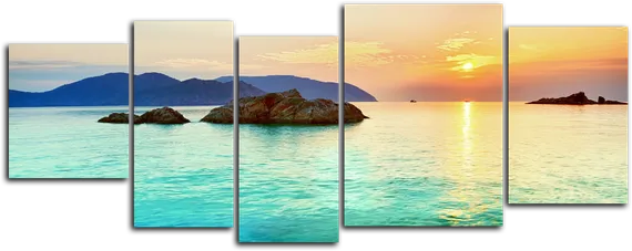 Модульная картина "Морские горы"