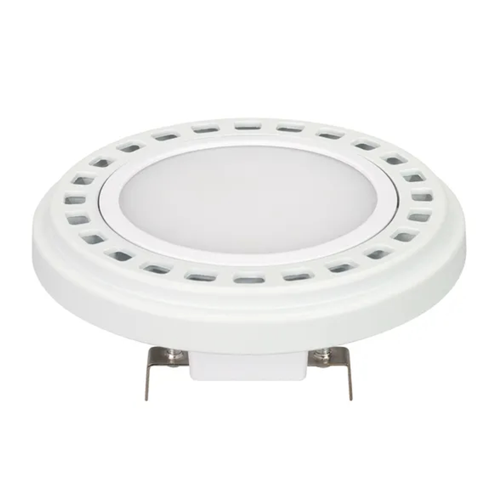 Лампа AR111-UNIT-G53-12W- Warm3000 (WH, 120 deg, 12V) (Arlight, Металл) 026887