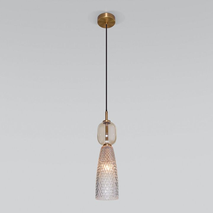 Подвесной светильник Eurosvet Glossy 50211/1 янтарный