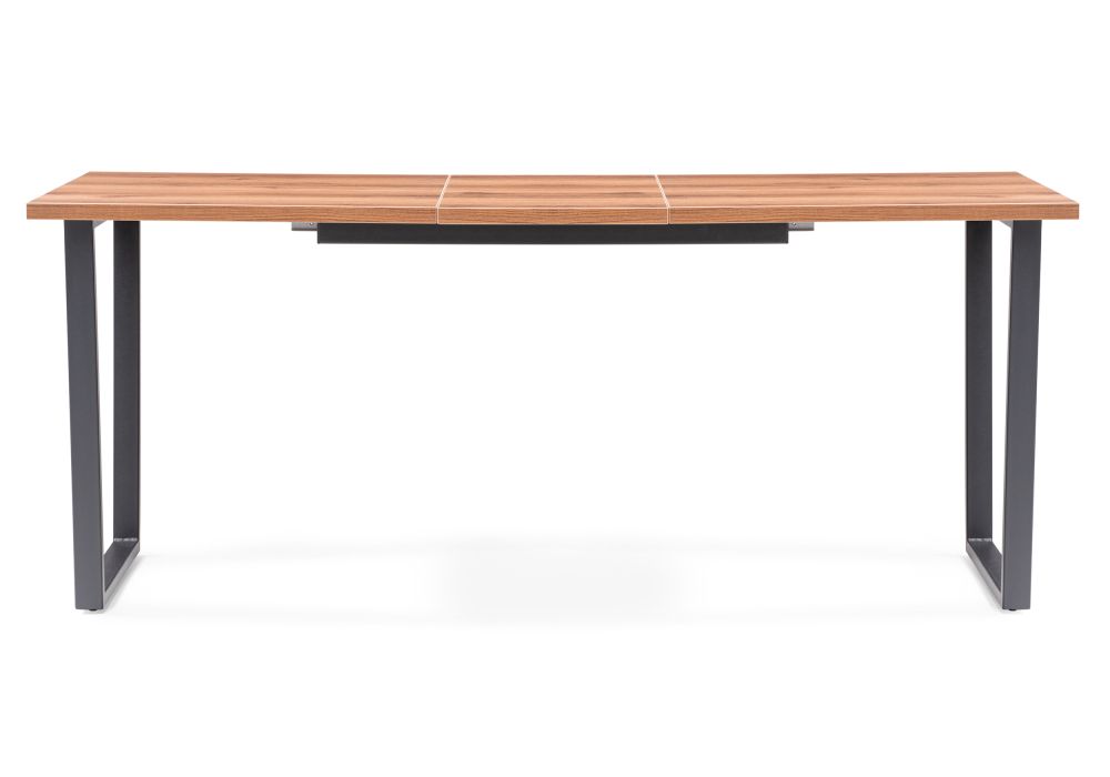 Стол раскладной Лота Лофт 140(180)х80х74 25 мм дуб делано темный / матовый черный