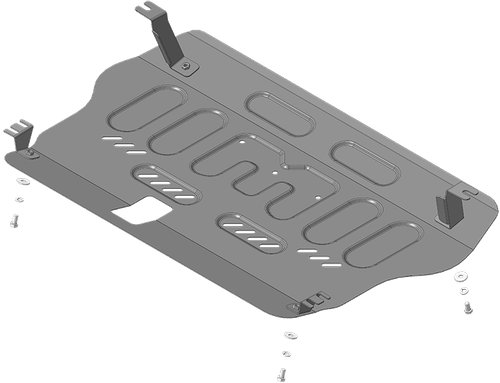 Защита картера двигателя, КПП. 2 мм, Сталь. для Hongqi H5 2017-2022, Motodor.73905