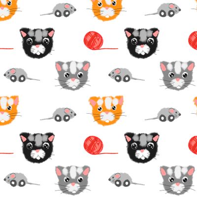 котики клубочки