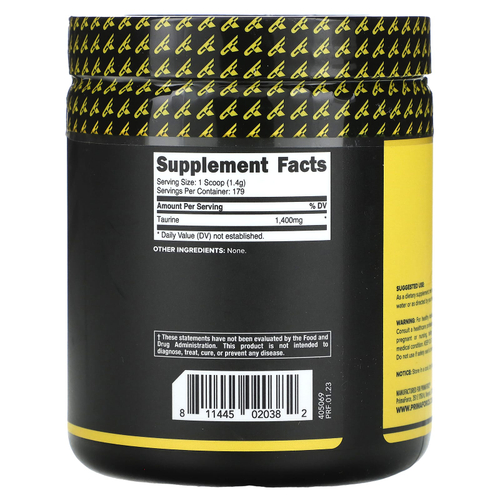 Primaforce, Таурин, без добавок, 250 г (8,8 унции)