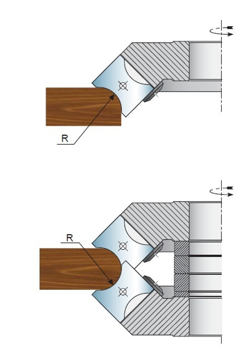 HM нож средний радиус 30x25x2 R16 RH