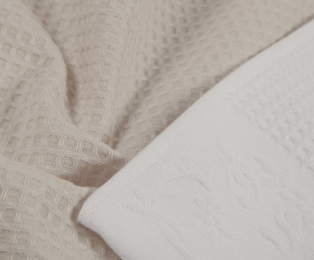 Подарочный набор кухонных полотенец Favo белый и натуральный от Devilla - Португалия