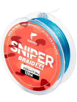 Леска плетёная Salmo Sniper BRAID Blue 120/023