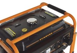Генератор бензиновый CARVER PPG-10000Е (LT-192FВ, 8.0.8.3 кВт, 220В, топливный бак 25л, эл.ст, медь) / бензогенератор / резервное питание