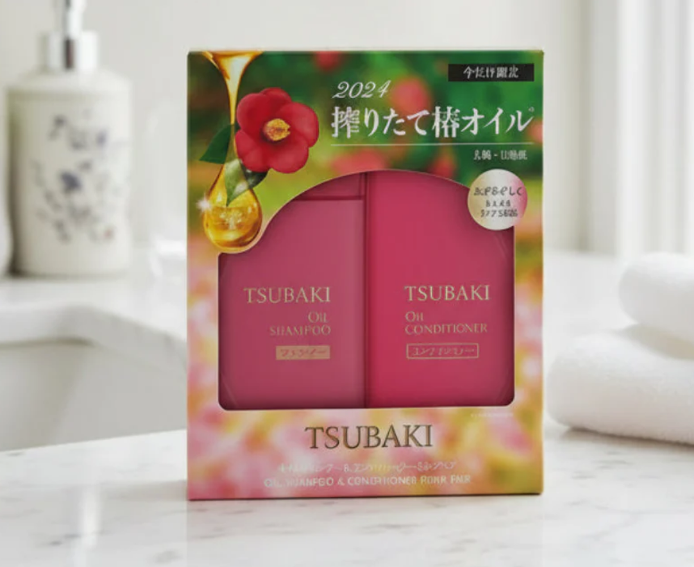 Tsubaki Oil Shampoo & Conditioner Pump Hair Set Набор с Шампунем и Кондиционером Обогащенный Маслами 490мл*2 набор по уходу за волосами