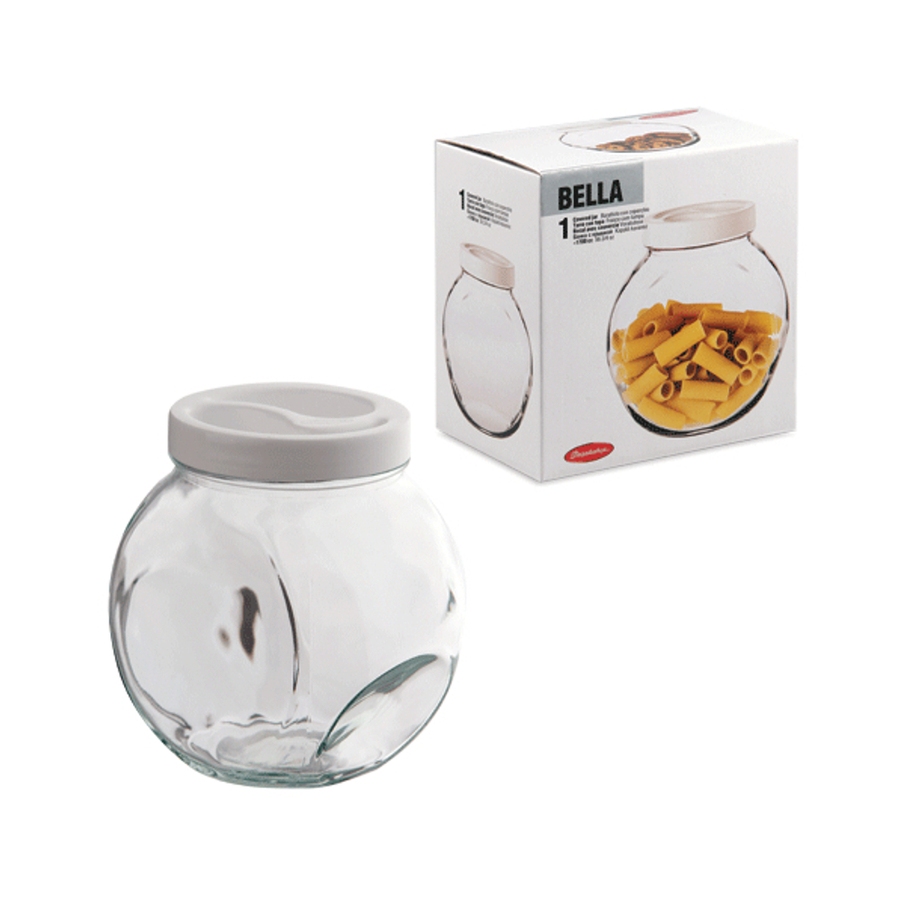 "PSB" BELLA" Банка для хранения 2,14л цв.белый
