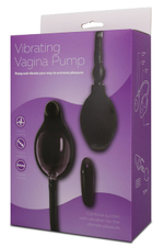 Вагинальная помпа с вибрацией Vibrating Vagina Pump (7 режимов) (Цвет: черный)