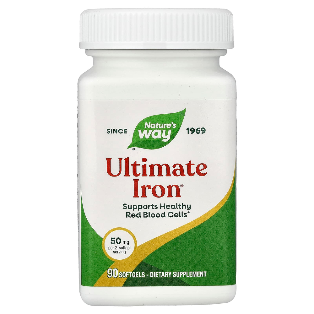 Nature's Way, Ultimate Iron®, 90 мягких таблеток