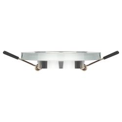 DK7 CH/WH Светильник ЭРА декор стекло круглое хром/зеркальный | Декоративные встраиваемые светильники