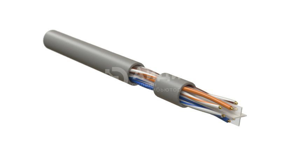 Кабель интерфейсный промышленный Hyperline IUUTP4-C6-S23/1-FRPVC-GY