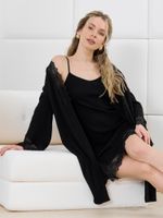 Халат Зора-4 Виотекс ЧЁРНЫЙ