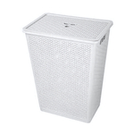 Корзина для белья "Wenge" 48л, 427*295*562 мм (светло-серый)