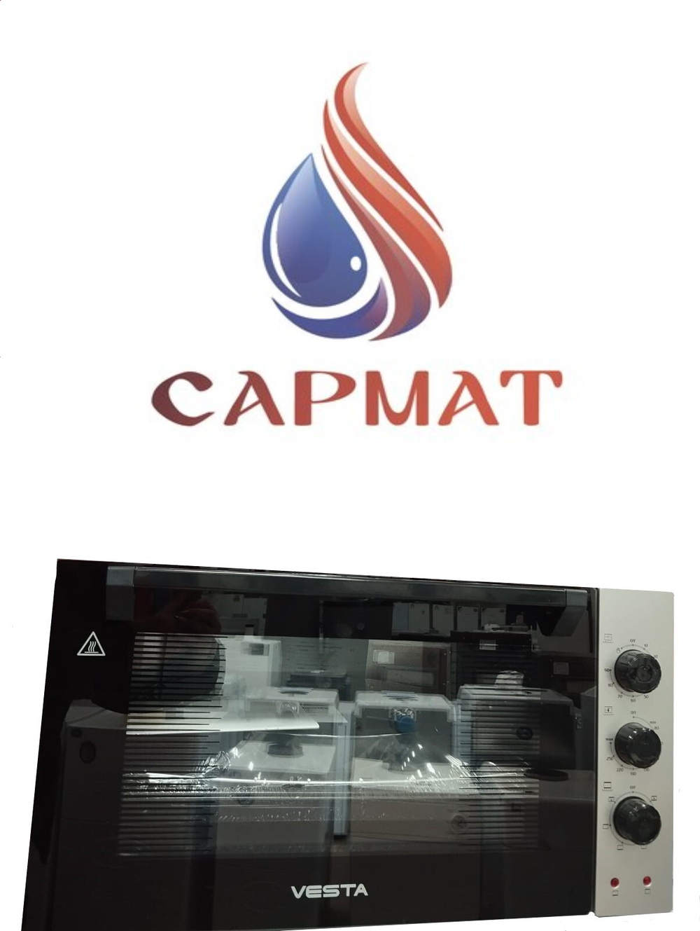 Электрическая мини-печь VESTA MP-V 2342 L серо/черно/черная