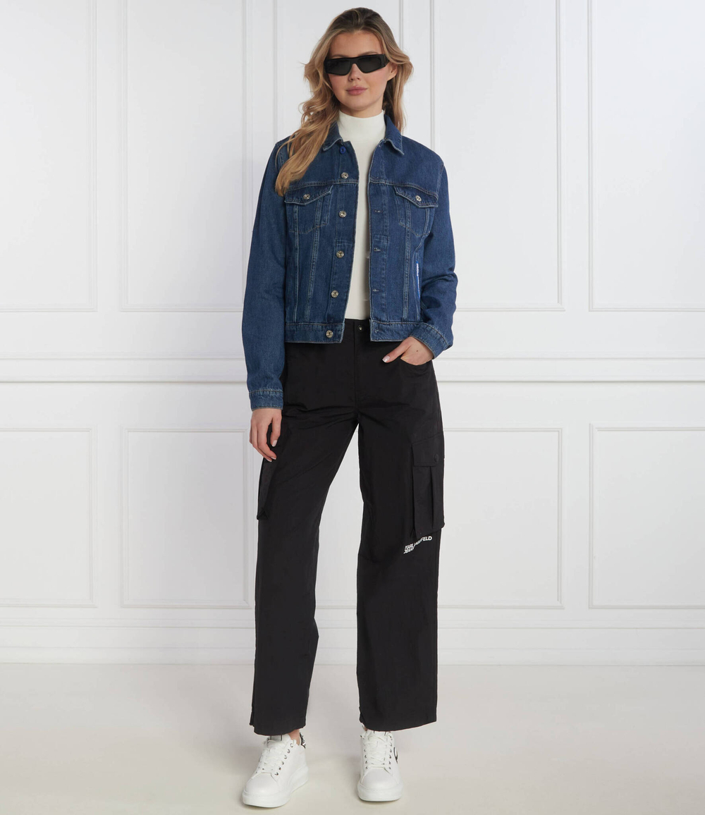 Джинсовая куртка Karl Lagerfeld Jeans - голубой(240J1404)