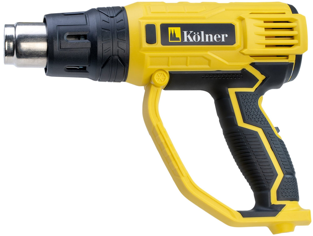 Строительный фен Kolner KHG 2200, 2200 Вт желтый