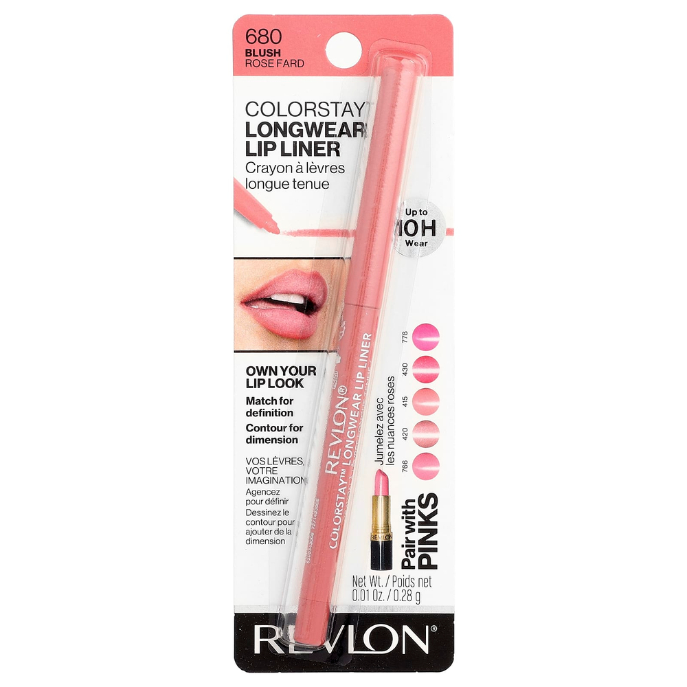 Revlon, Colorstay™, стойкий карандаш для губ, оттенок 680, румяна, 0,28 г (0,01 унции)