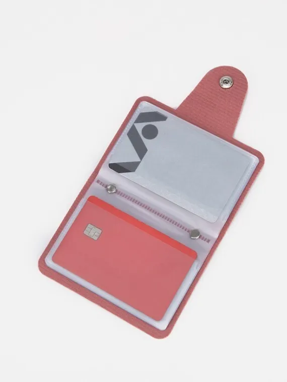 Визитница, 24 карты, цвет розовый