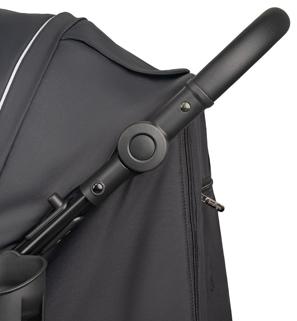 Детская прогулочная коляска Indigo Epica XL Air с сумкой 2025 черный