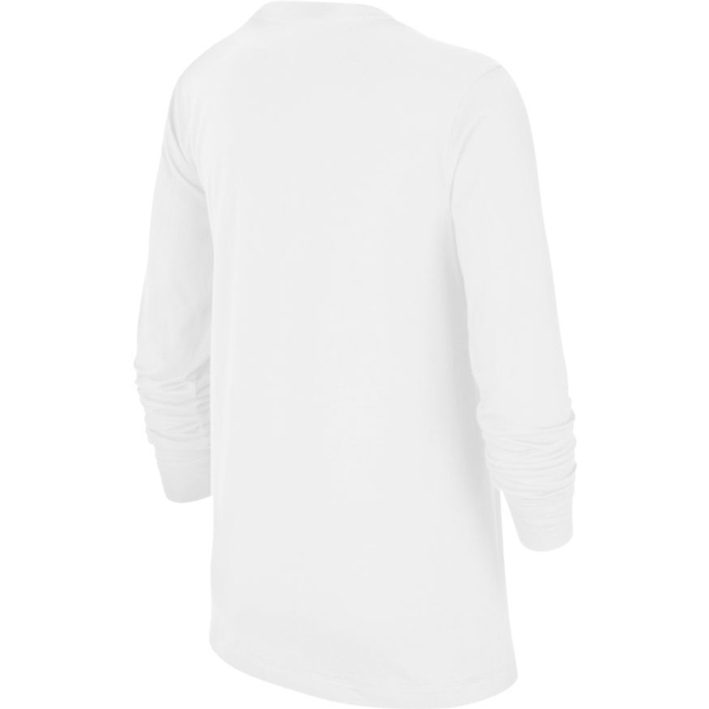 Футболка для мальчика теннисная Nike NSW Tee LS Embedded Futura B - white/black
