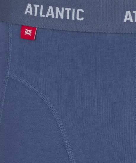 Трусы мужские боксеры (3шт), Atlantic 3MH-047, красные + серо-голубые + темно-синие