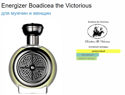 BOADICEA THE VICTORIOUS Energizer 100 ml (duty free парфюмерия)