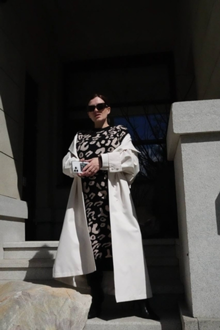 Платье трикотаж лео черный